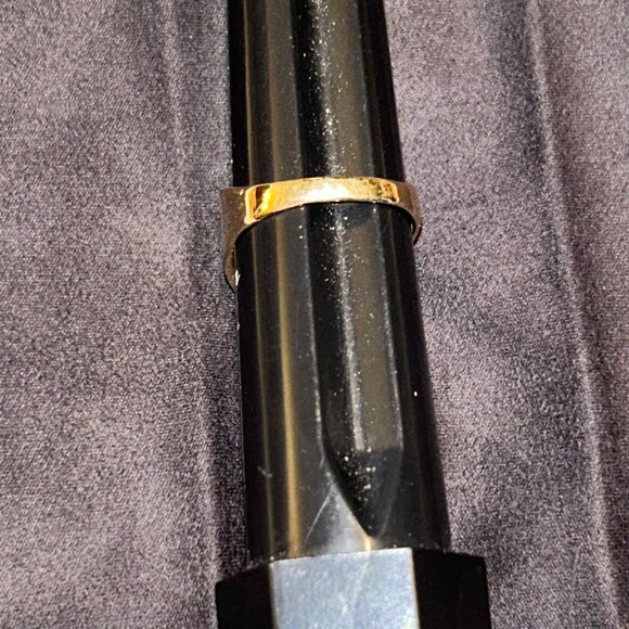 14K Yellow Gold Crucifix Ring with Diamond Accents, Size 13/13.5 - Picture 7 of 16